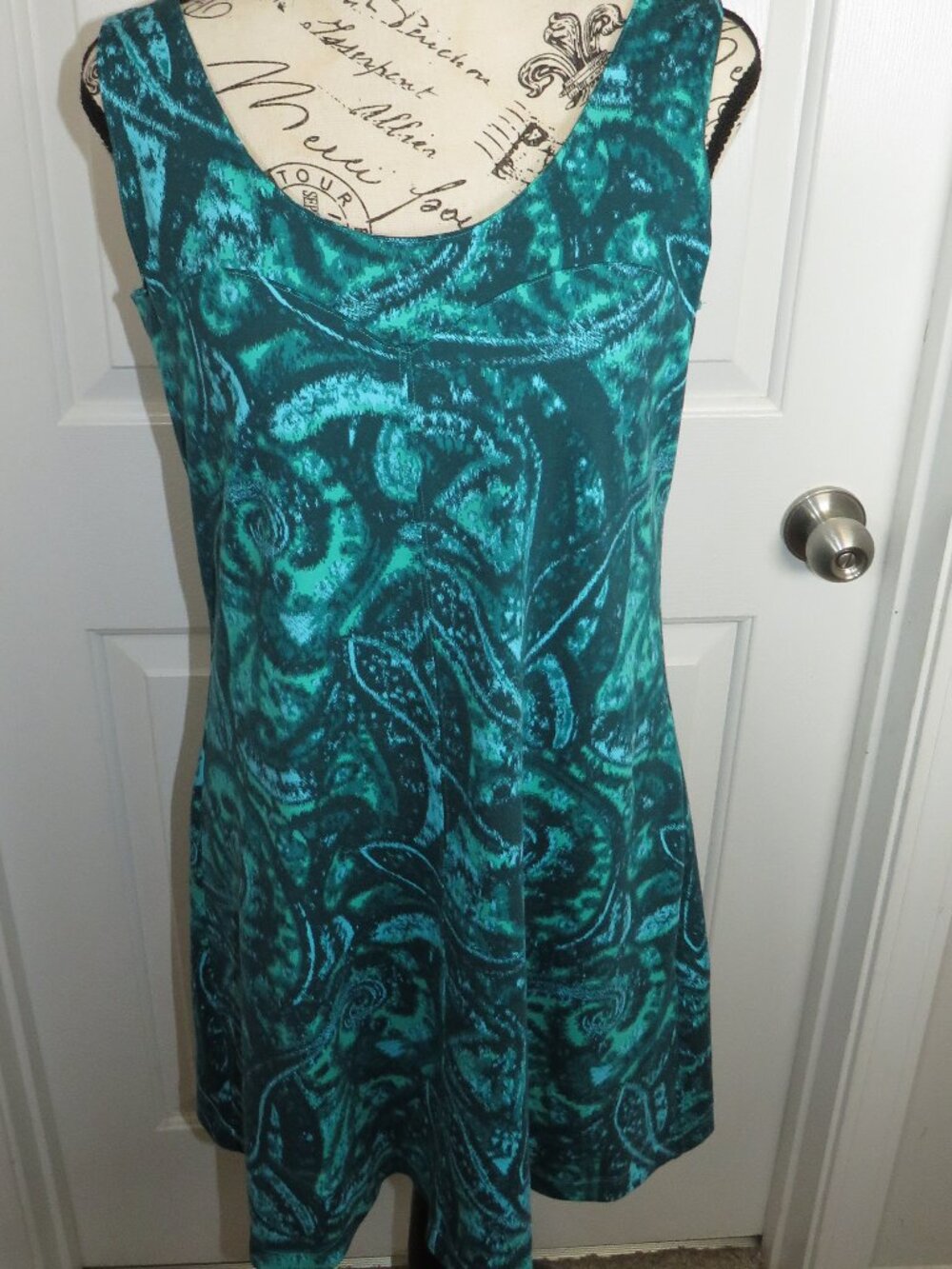 Athleta Womens Paisley Garden Isle Tank Dress Outdoor Stretch Size Medium